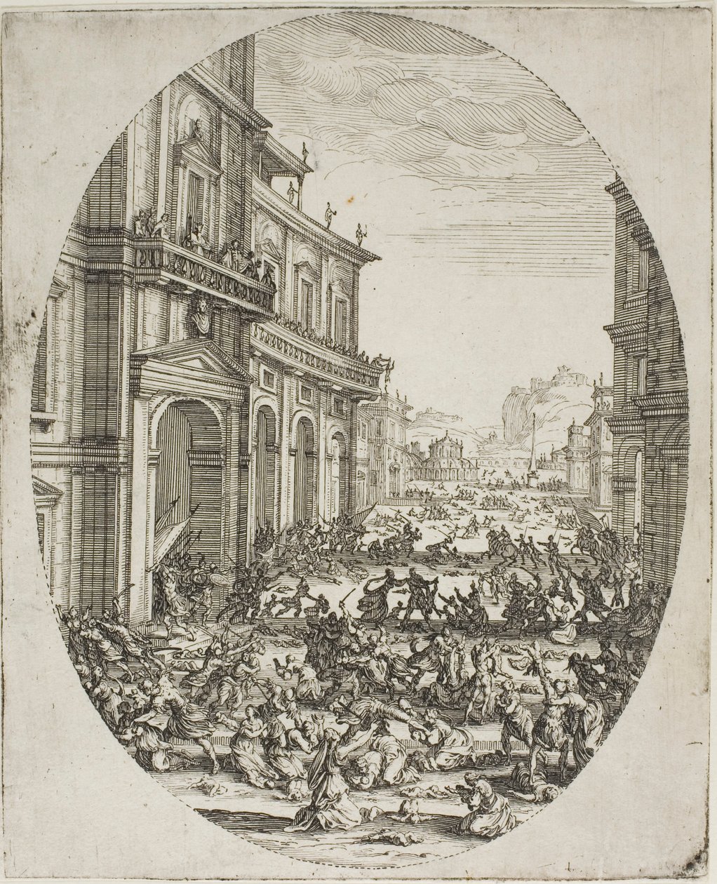 O Massacre dos Inocentes (Segunda placa) de Jacques Callot