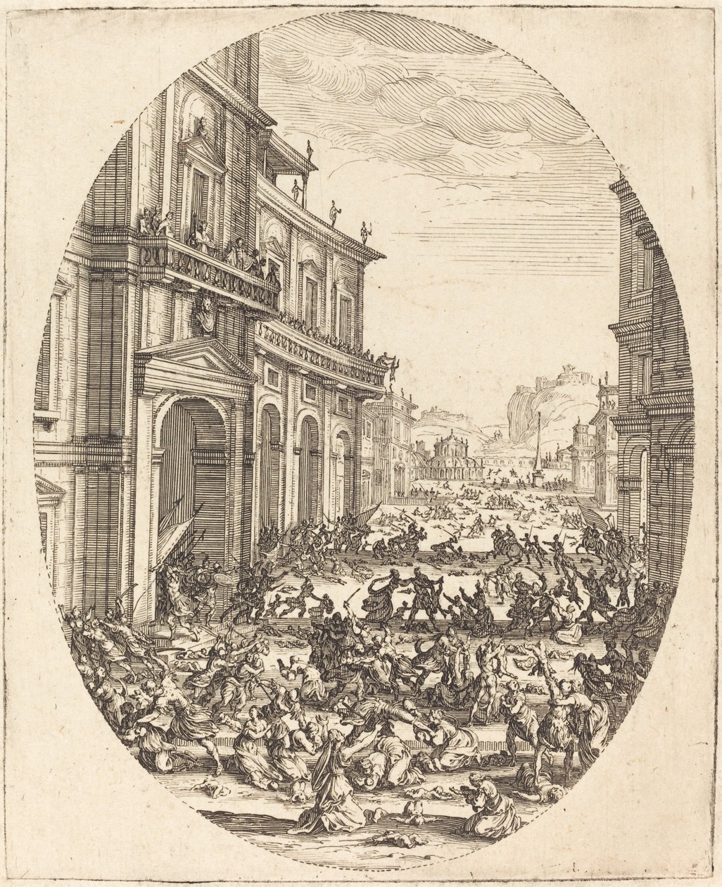 O Massacre dos Inocentes, c. 1622. de Jacques Callot