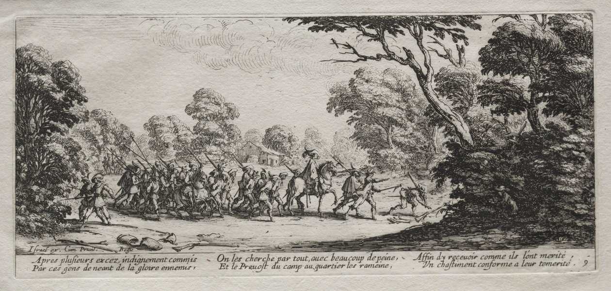 As misérias da guerra: prisão de malfeitores de Jacques Callot