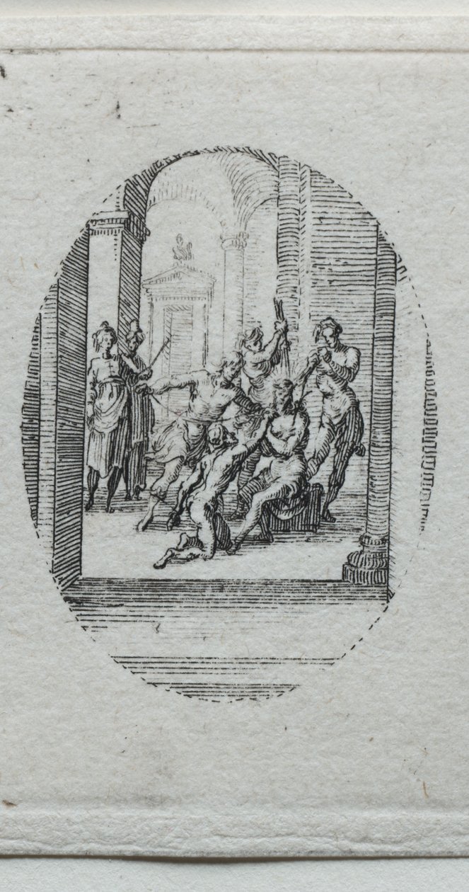 Os Mistérios da Paixão: Cristo Coroado de Espinhos de Jacques Callot