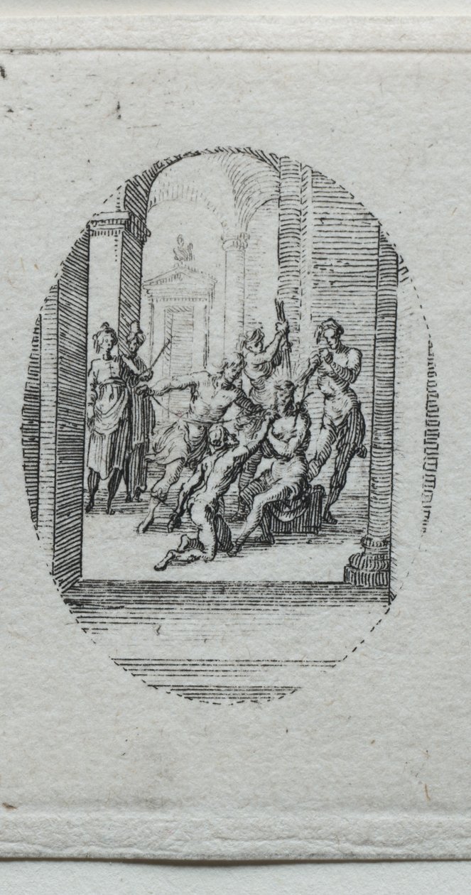 Os mistérios da paixão: Cristo coroado de espinhos. de Jacques Callot