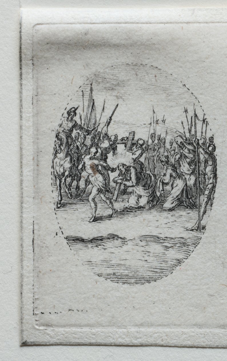 Os Mistérios da Paixão: O Carregar da Cruz de Jacques Callot