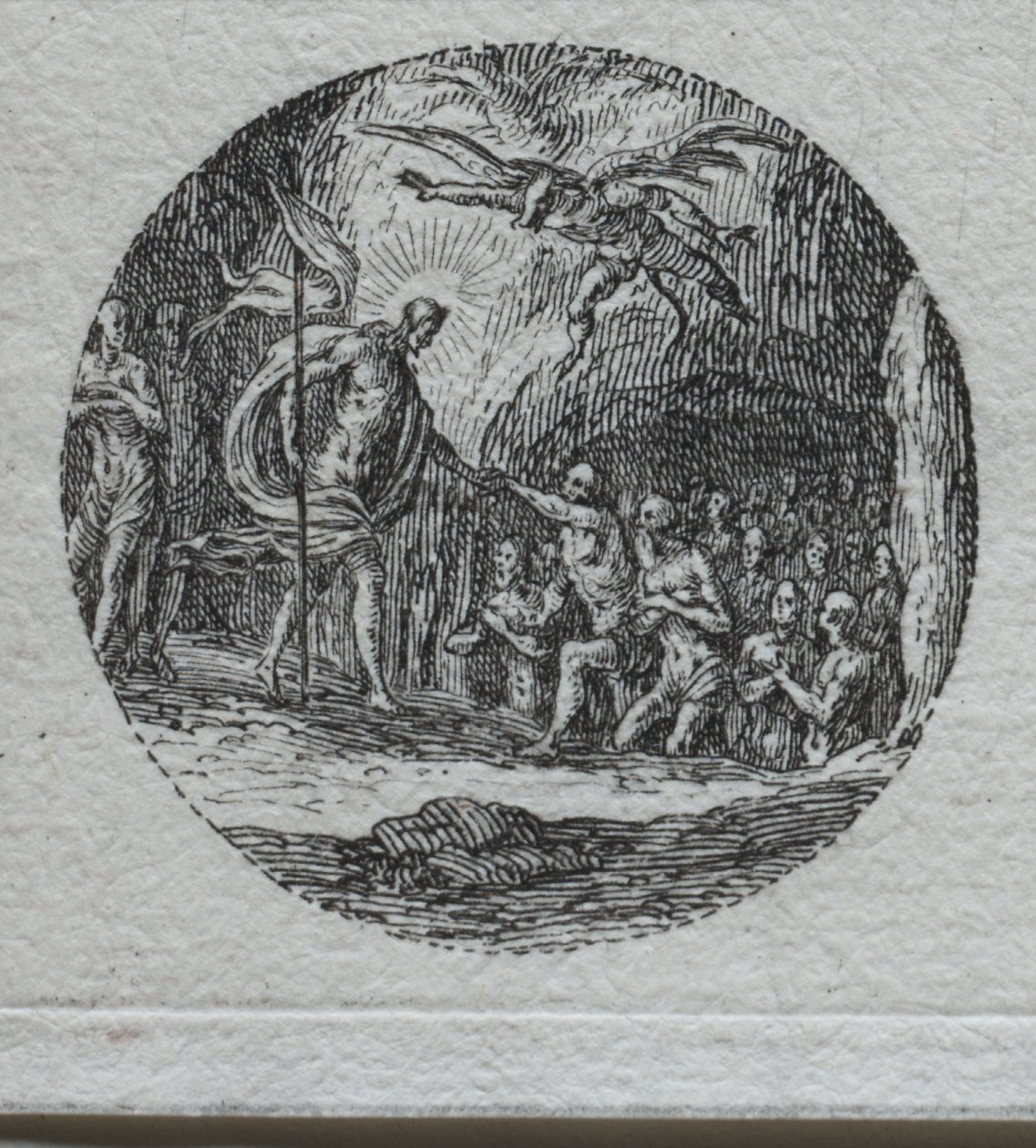 Os mistérios da paixão: a descida ao limbo. de Jacques Callot