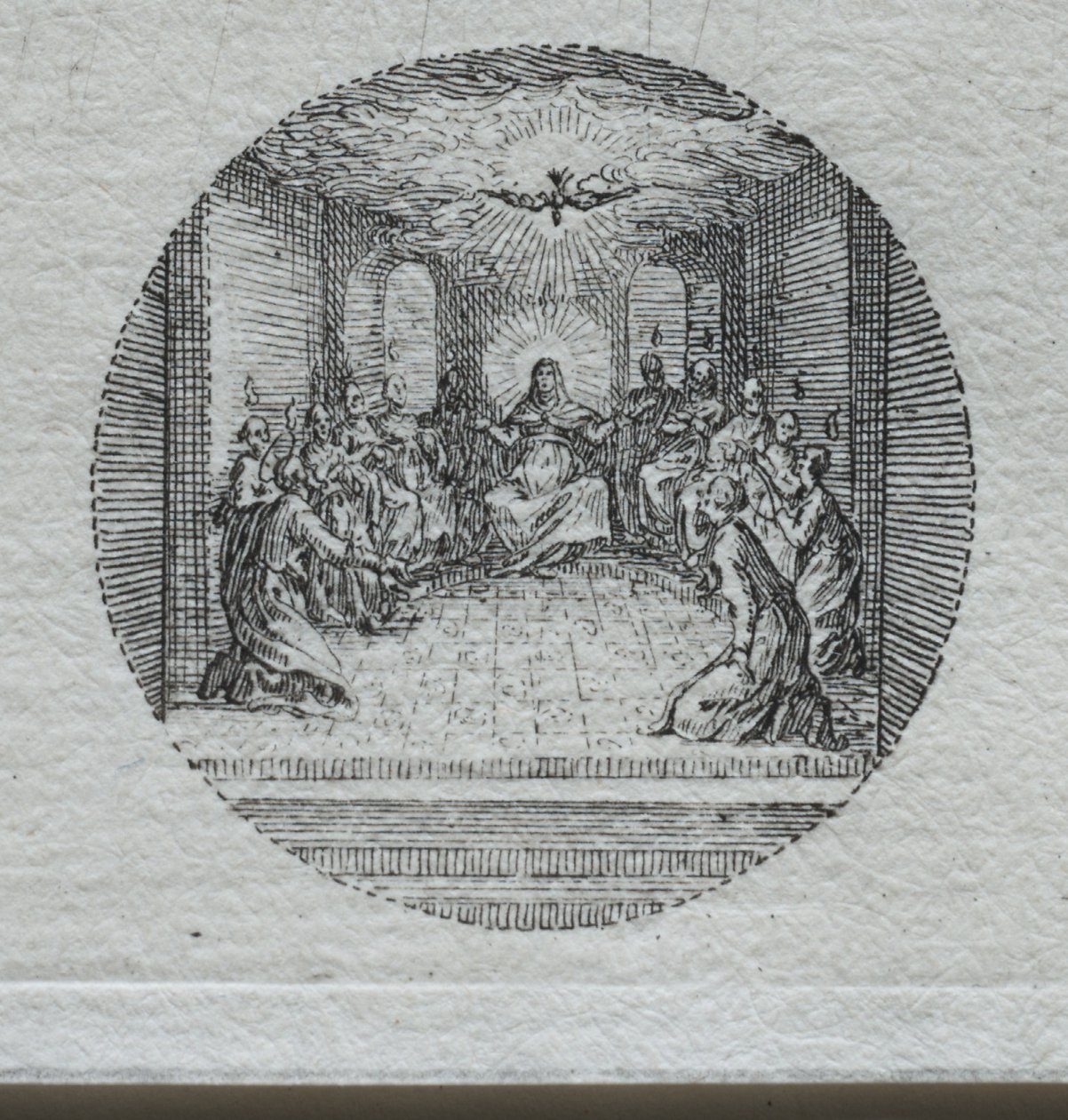 Os mistérios da paixão: a descida do Espírito Santo. de Jacques Callot