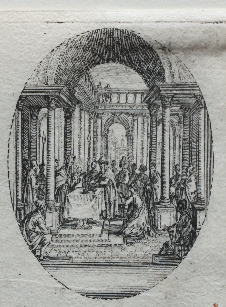 Os Mistérios da Paixão: A Apresentação no Templo de Jacques Callot