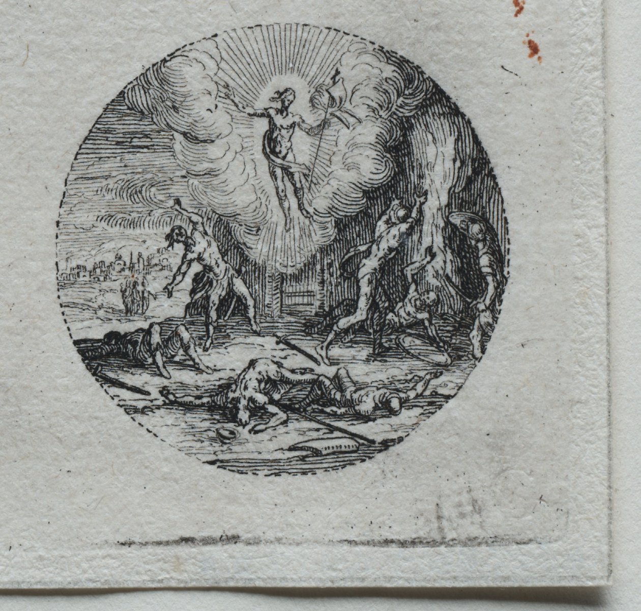 Os mistérios da paixão: a transfiguração. de Jacques Callot
