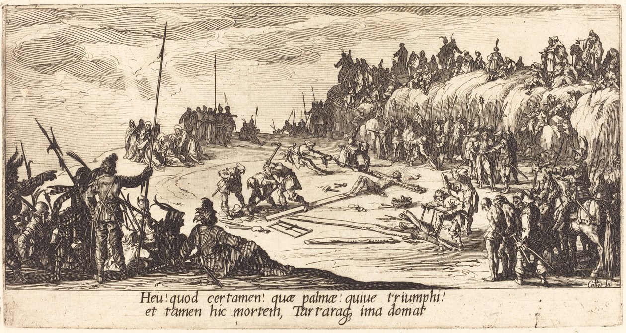 A pregação na cruz de Jacques Callot