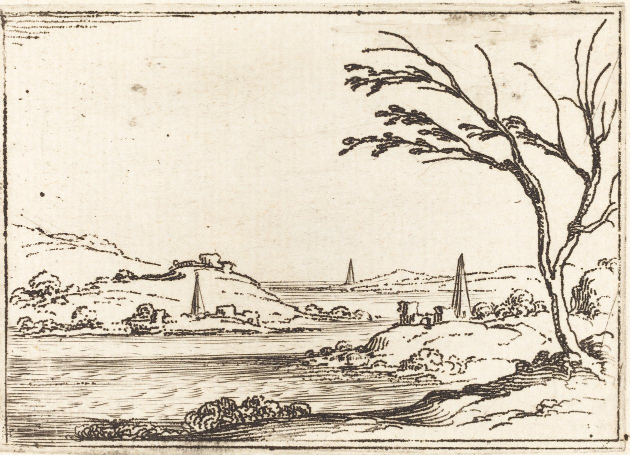 A inundação do Nilo. de Jacques Callot