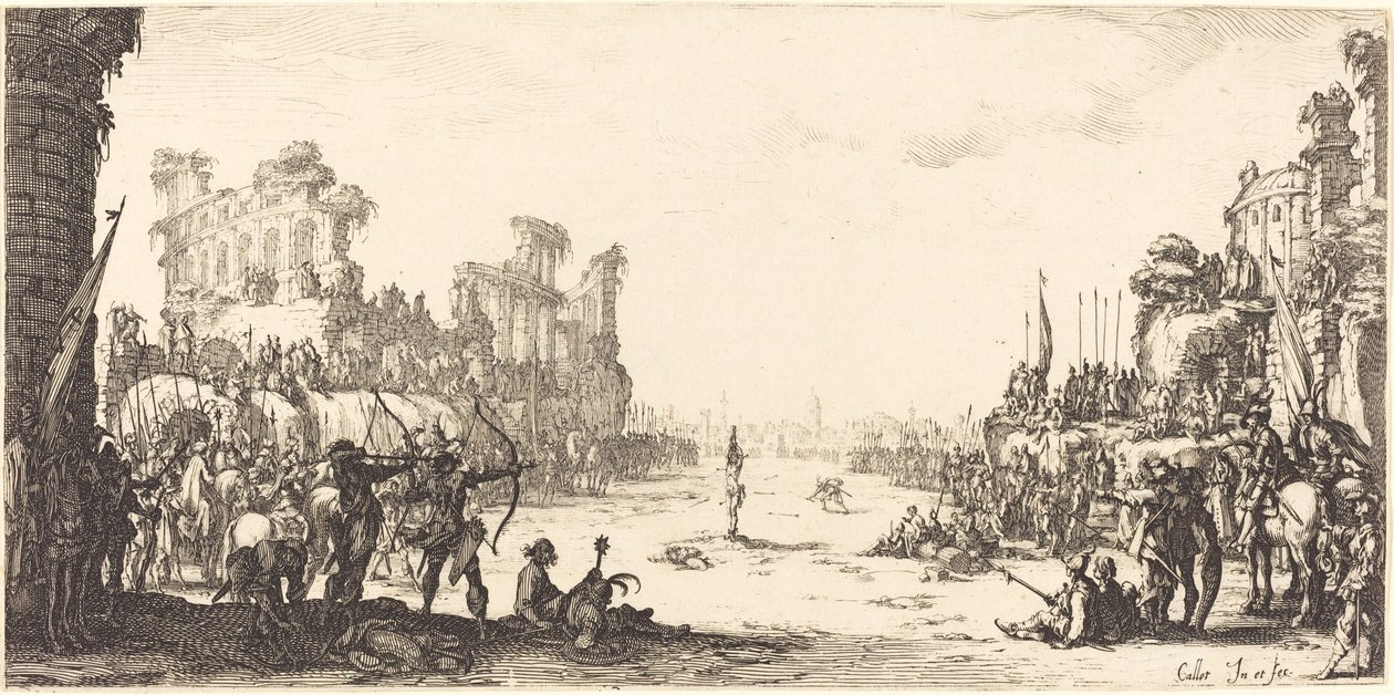 A Prova das Flechas (São Sebastião) de Jacques Callot
