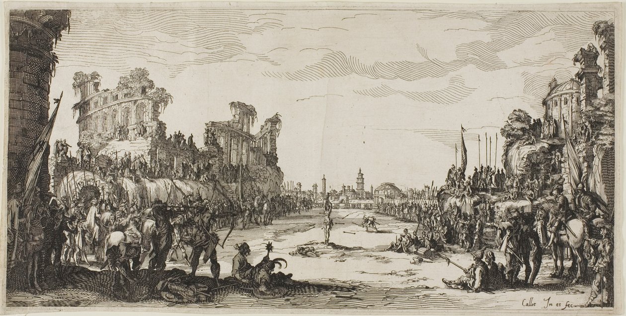 O suplício das flechas (São Sebastião) de Jacques Callot