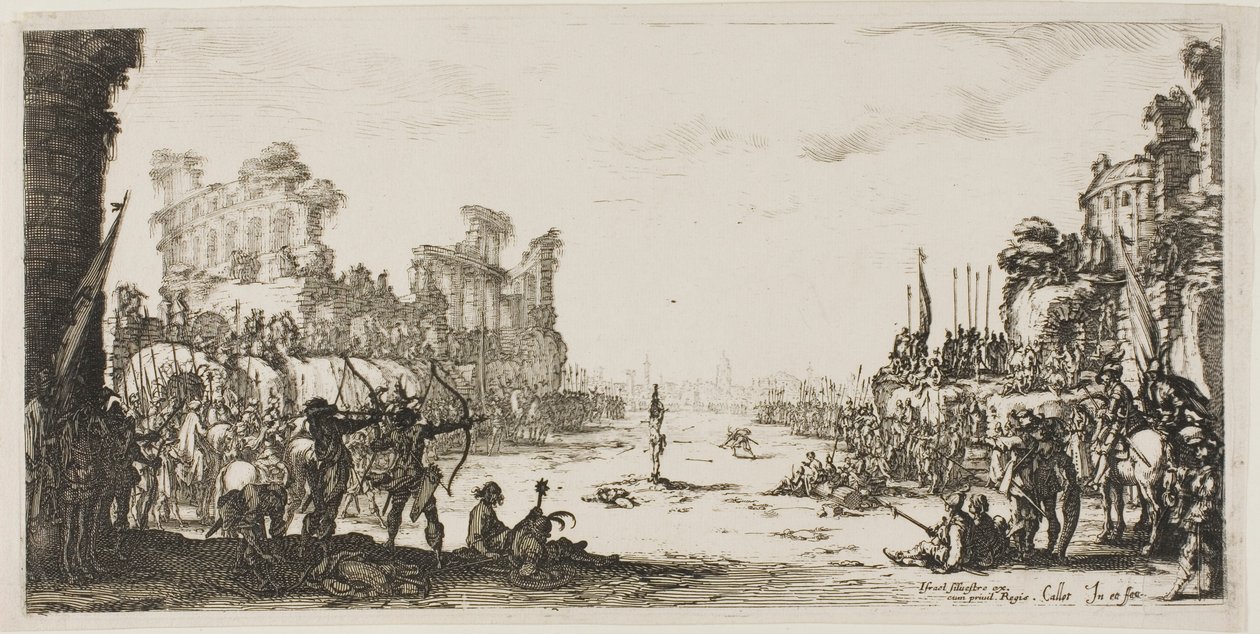 O suplício das flechas (São Sebastião) de Jacques Callot