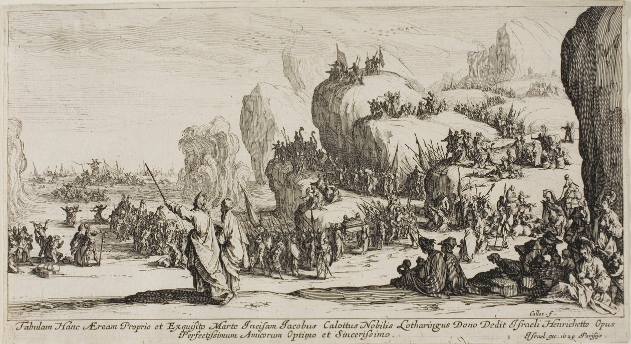 A Passagem do Mar Vermelho de Jacques Callot