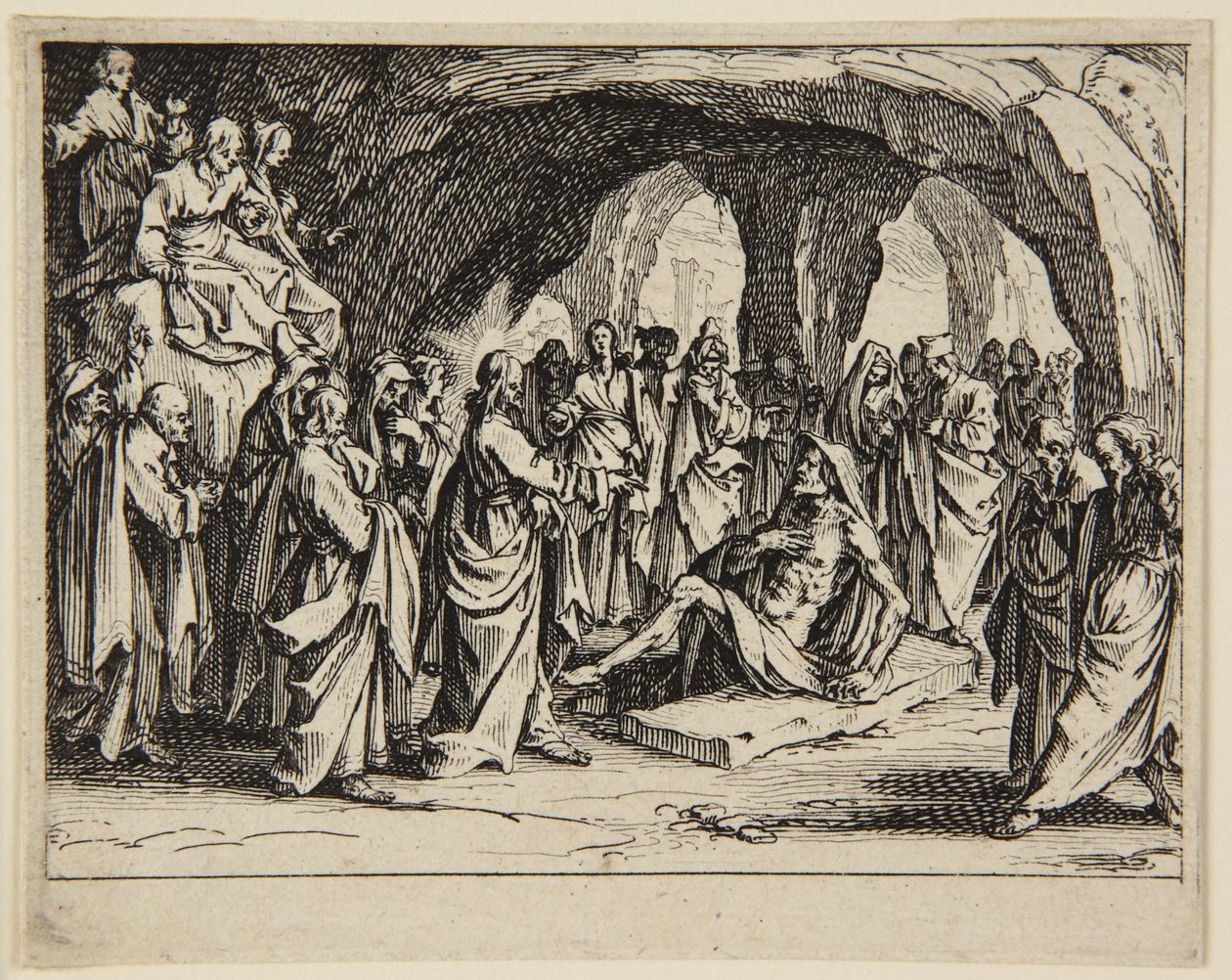 A ressurreição de Lázaro de Jacques Callot