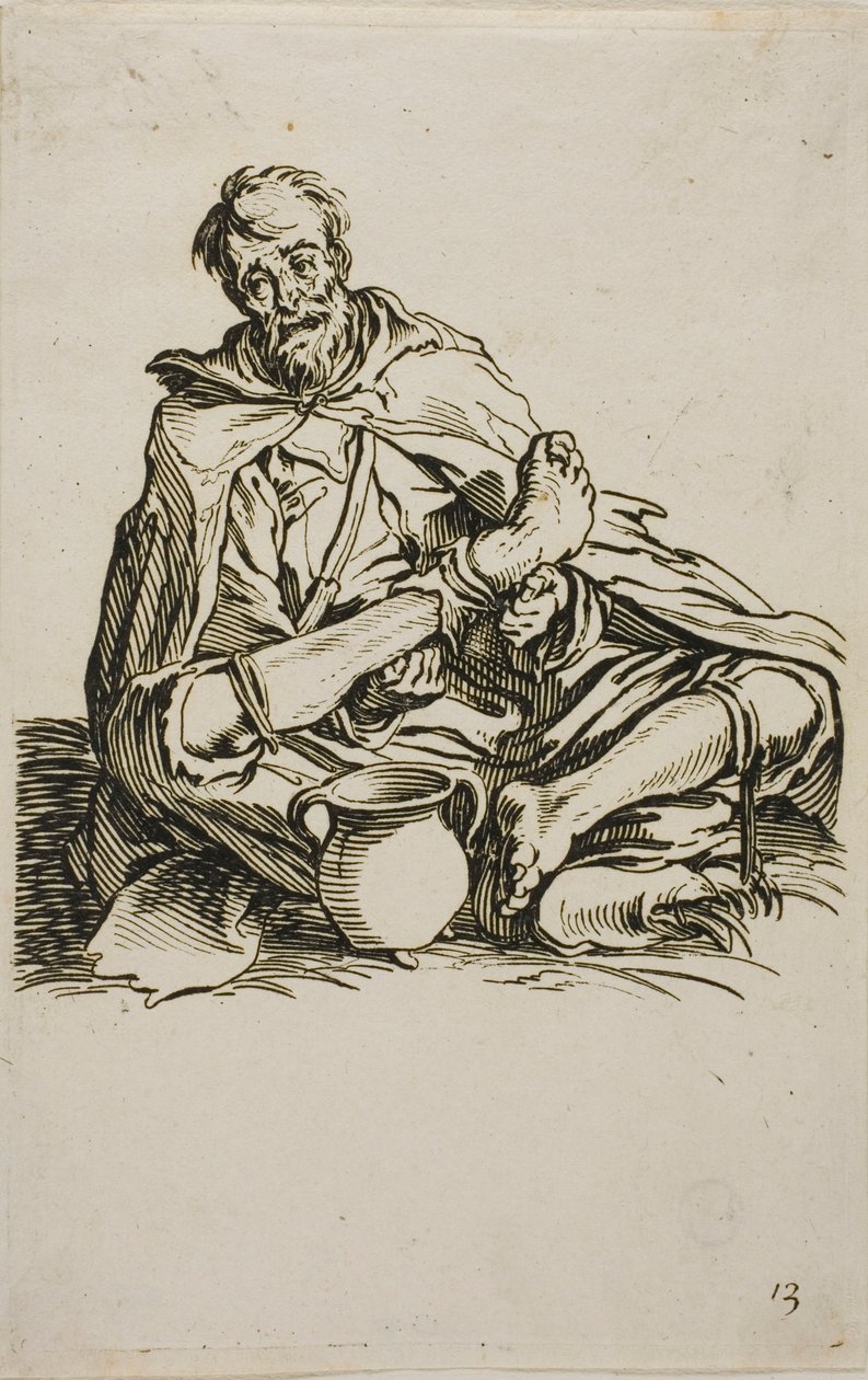 The Sickly One, prato treze de The Beggars de Jacques Callot