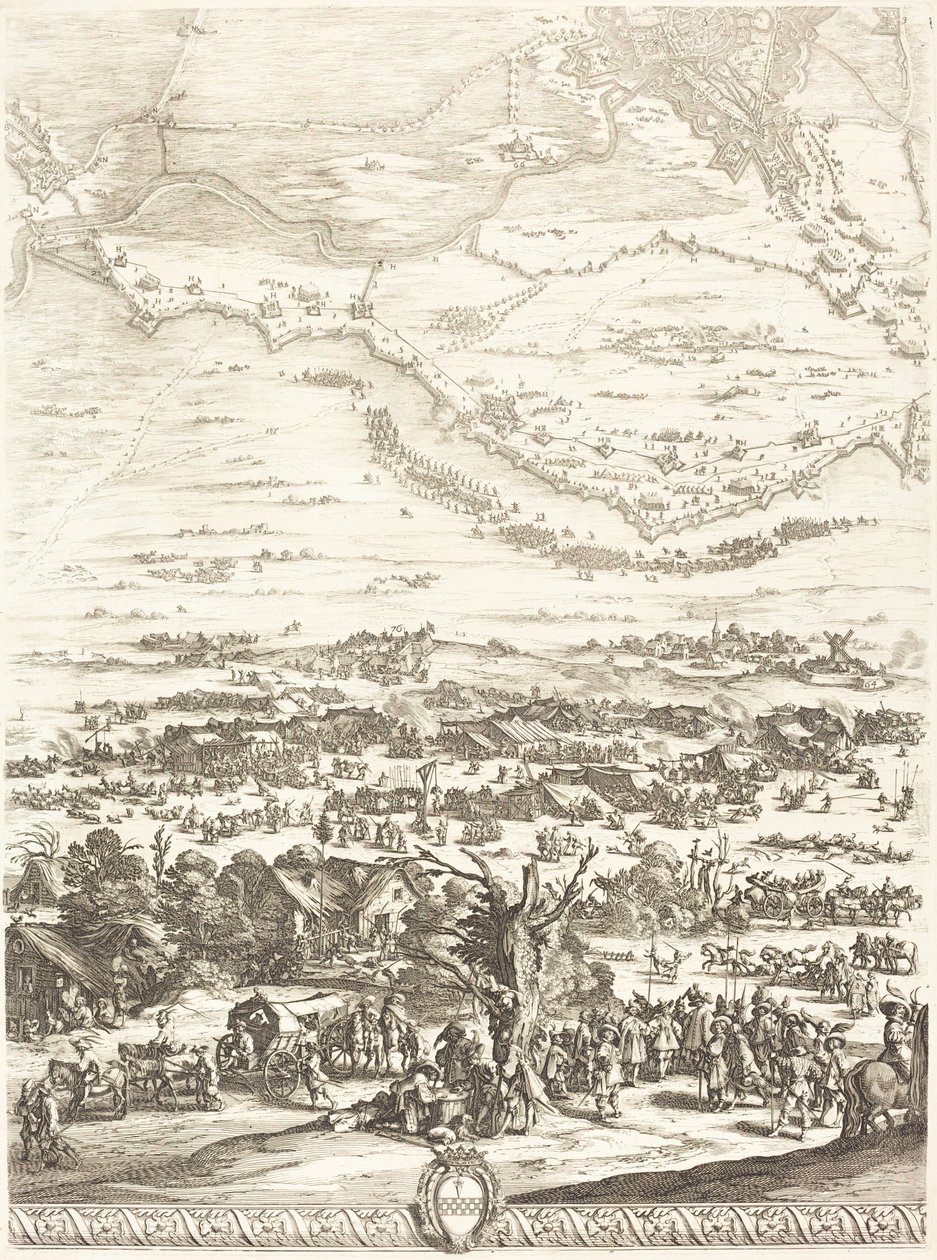 O Cerco de Breda [placa 5 de 6] de Jacques Callot