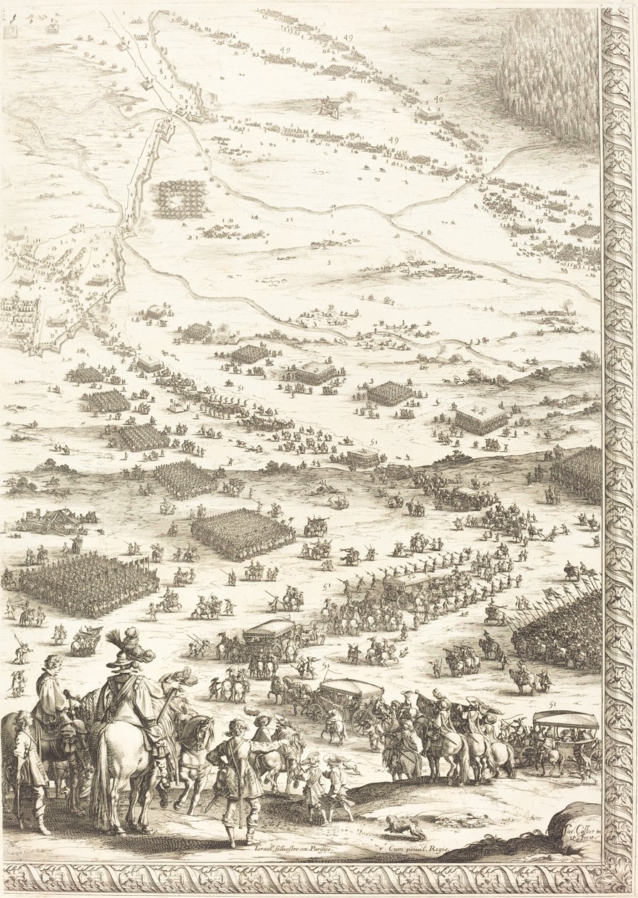 O Cerco de Breda [placa 6 de 6] de Jacques Callot