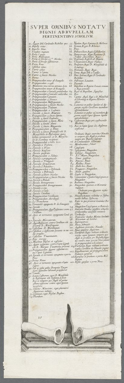 O cerco de La Rochelle: prancha 13 de Jacques Callot