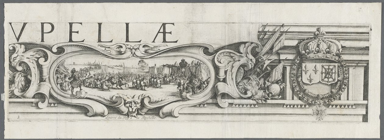 O Cerco de La Rochelle: Ilustração n.º 3 de Jacques Callot