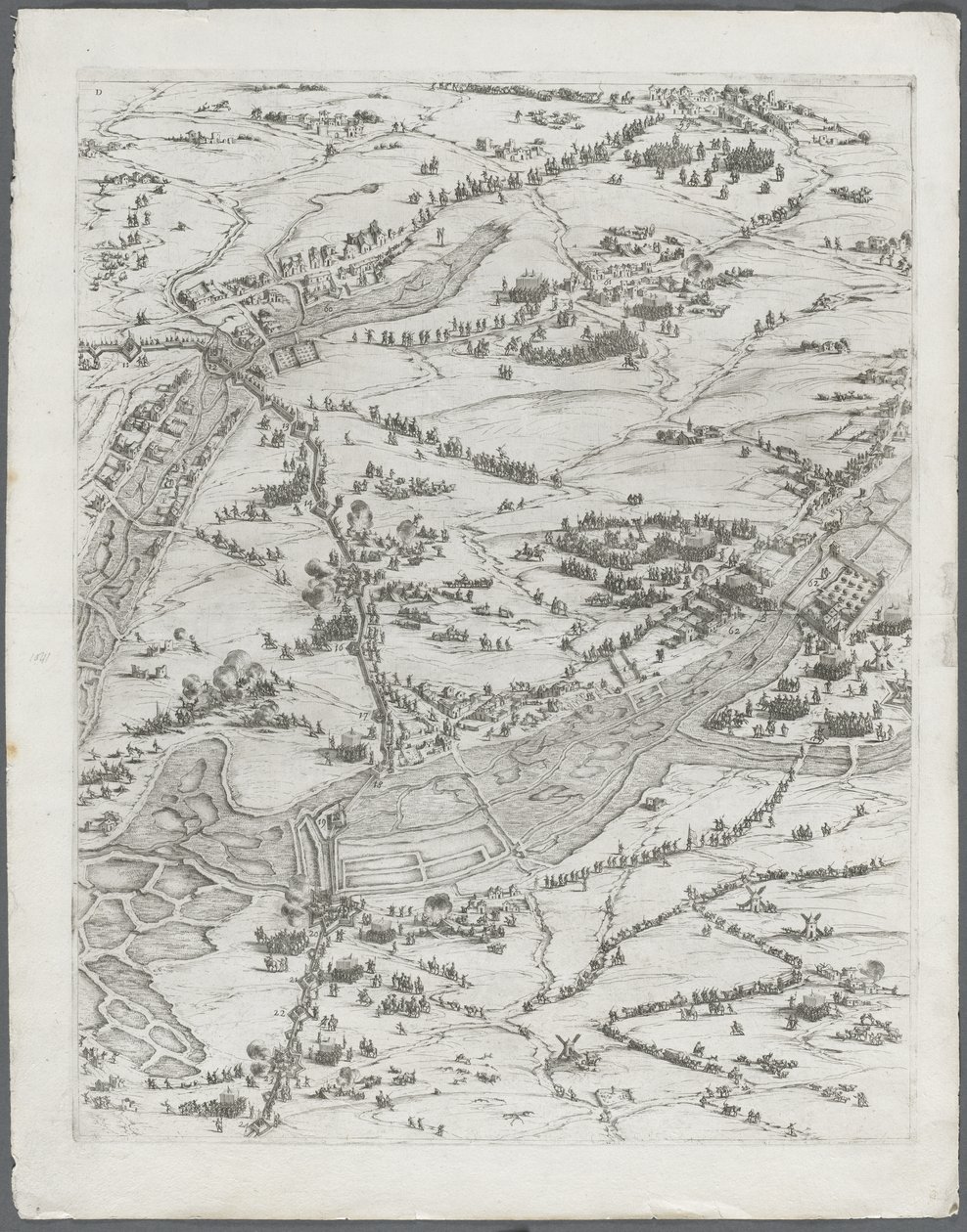 O Cerco de La Rochelle: Ilustração n.º 7 de Jacques Callot