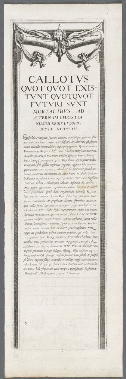O cerco de La Rochelle: Placa 8 de Jacques Callot