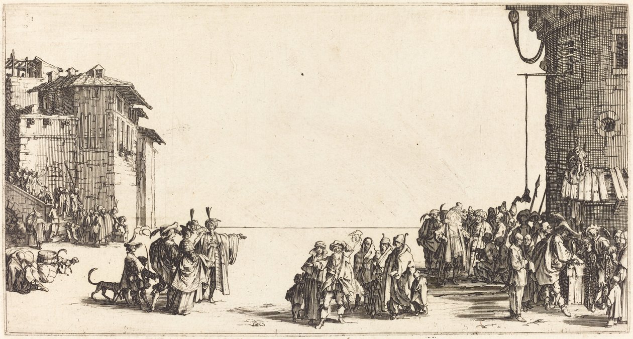 O mercado de escravos de Jacques Callot