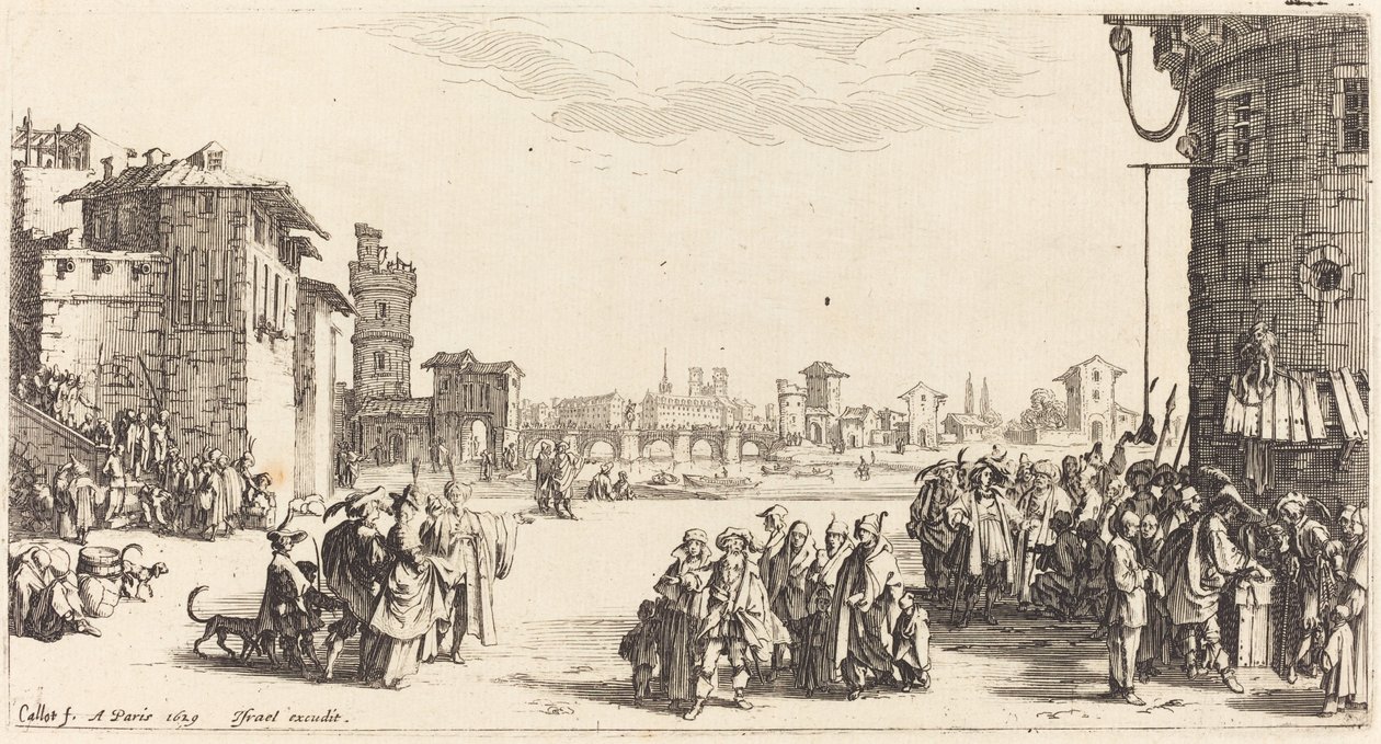 O mercado de escravos de Jacques Callot