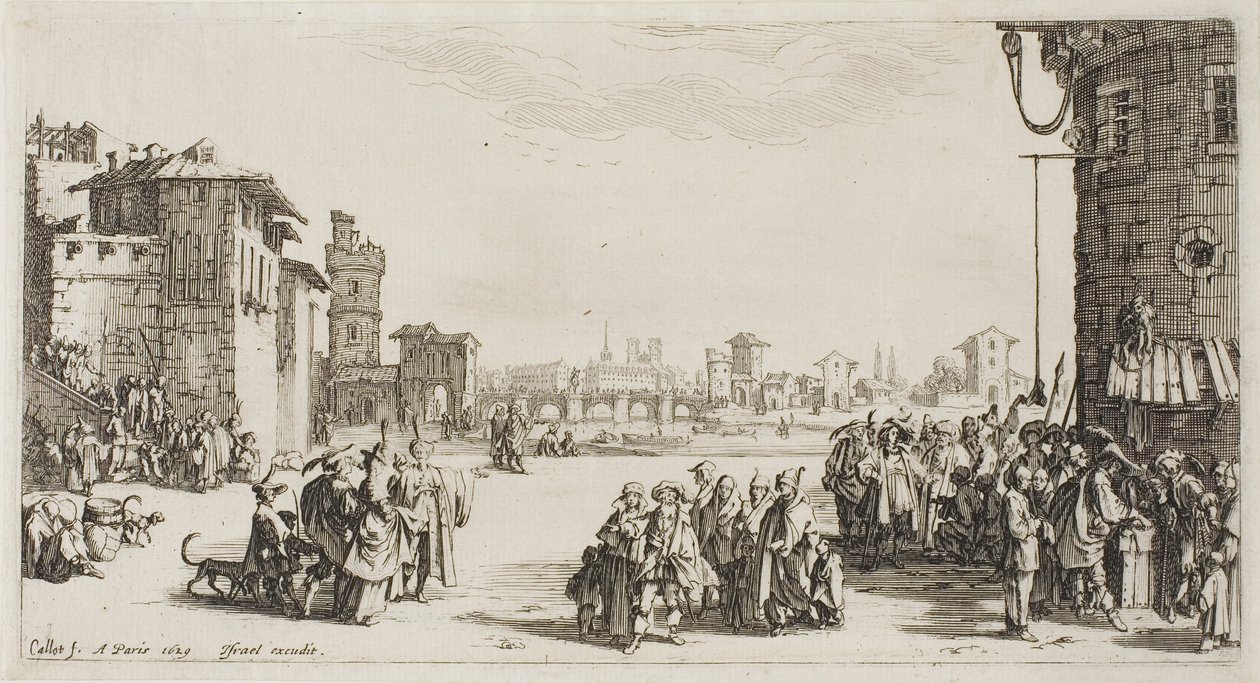 O mercado de escravos de Jacques Callot