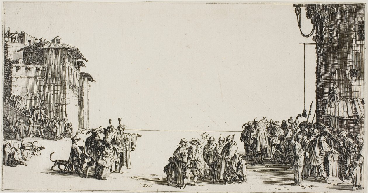 O mercado de escravos de Jacques Callot
