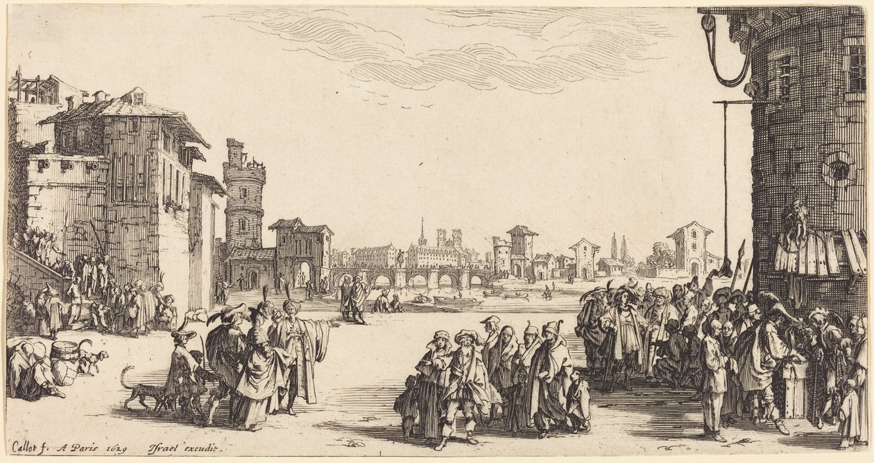 O mercado de escravos de Jacques Callot