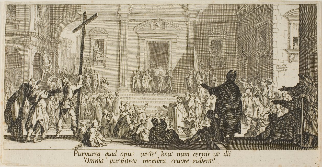 O pequeno porto, de várias cenas projetadas em Florença de Jacques Callot