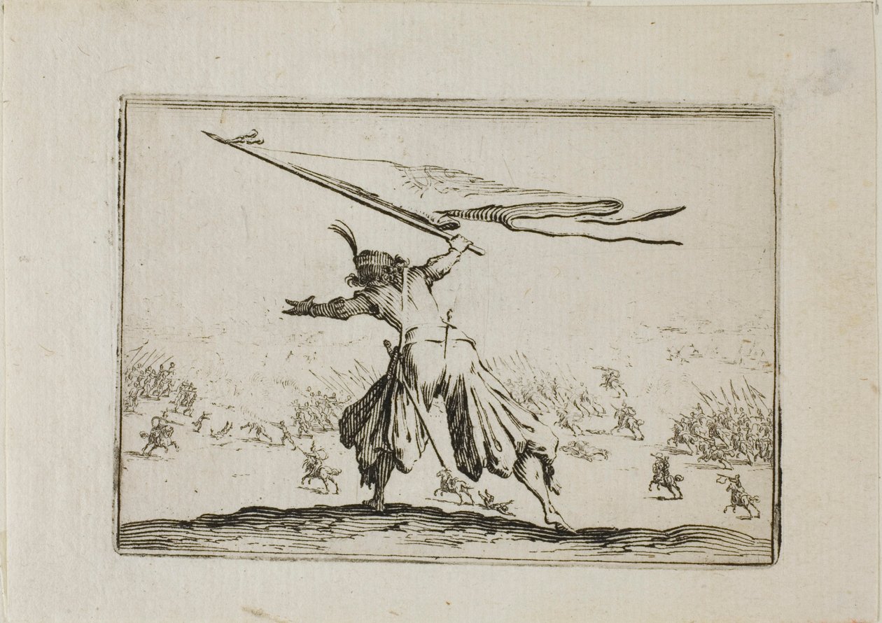 O Porta-estandarte, de Os Caprichos de Jacques Callot
