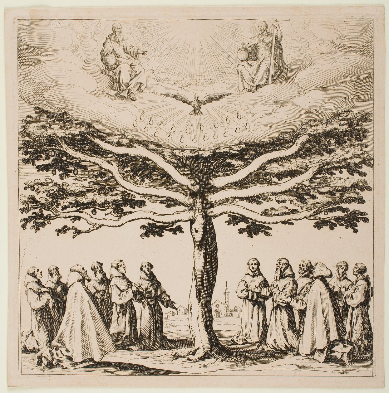 A árvore de São Francisco de Jacques Callot