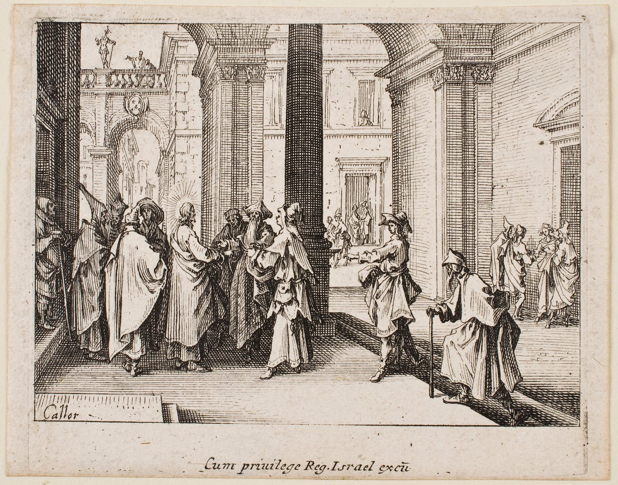 «The Tribute Money», da série «O Novo Testamento» de Jacques Callot