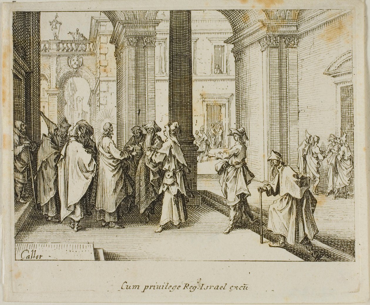 O tributo a César, do Novo Testamento de Jacques Callot