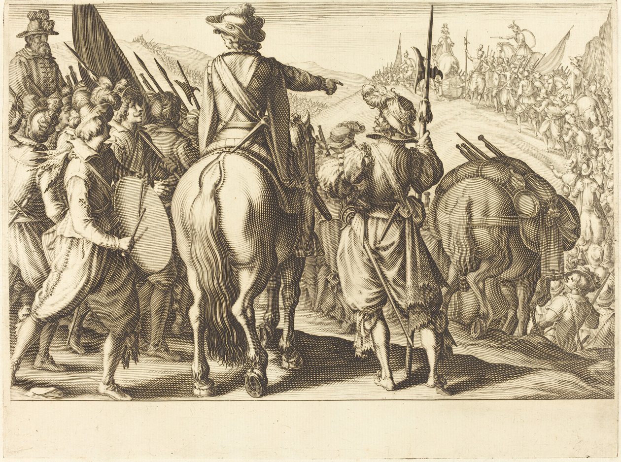 As tropas em março de Jacques Callot