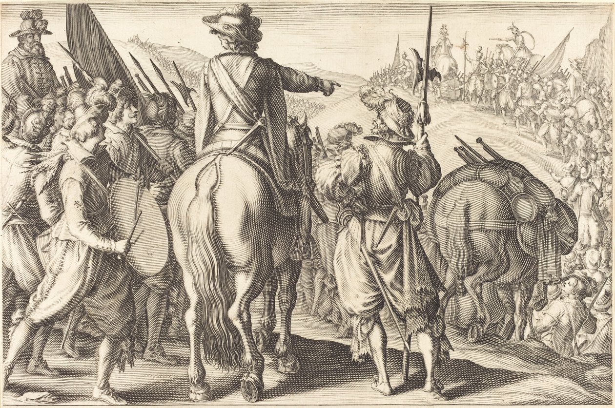 As tropas em março de Jacques Callot