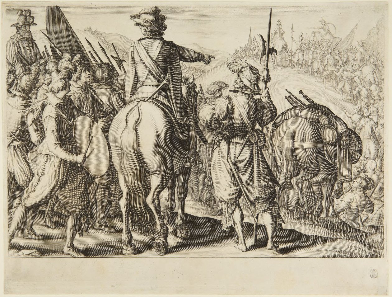 As tropas em marcha de Jacques Callot