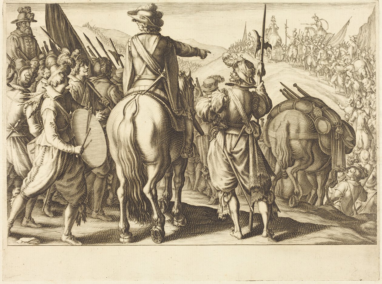 As tropas em marcha de Jacques Callot