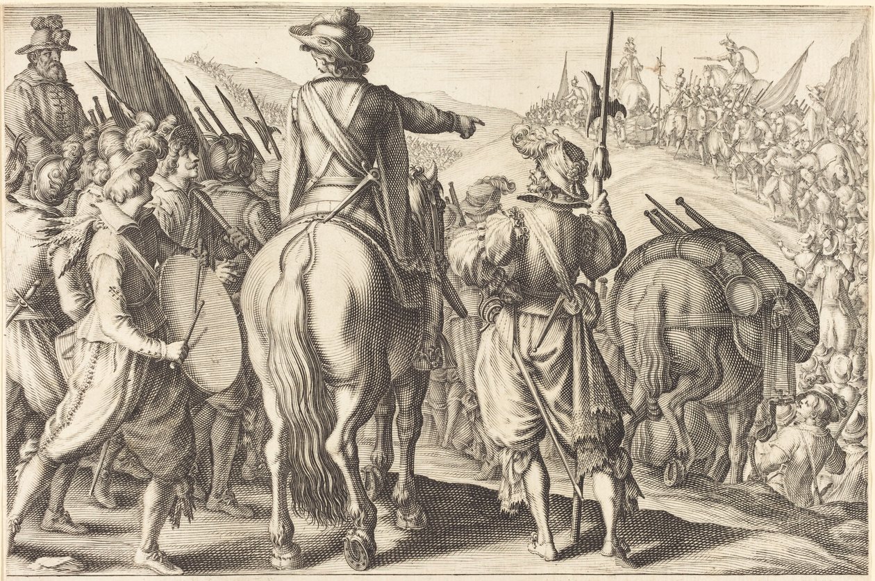 As tropas em marcha de Jacques Callot
