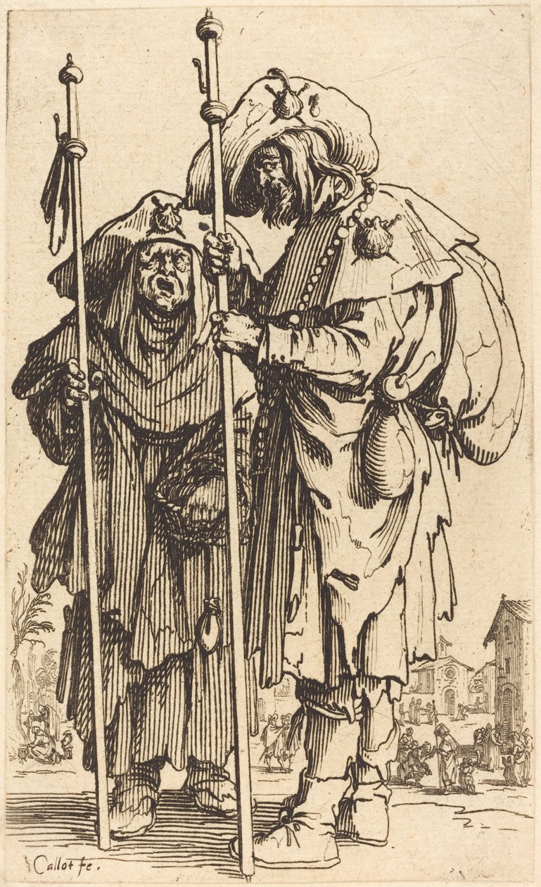Os dois peregrinos de Jacques Callot