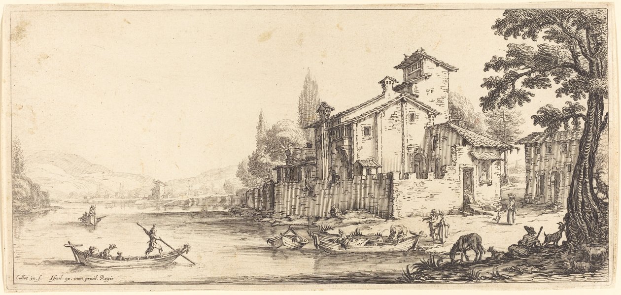 A caminhada pela água de Jacques Callot