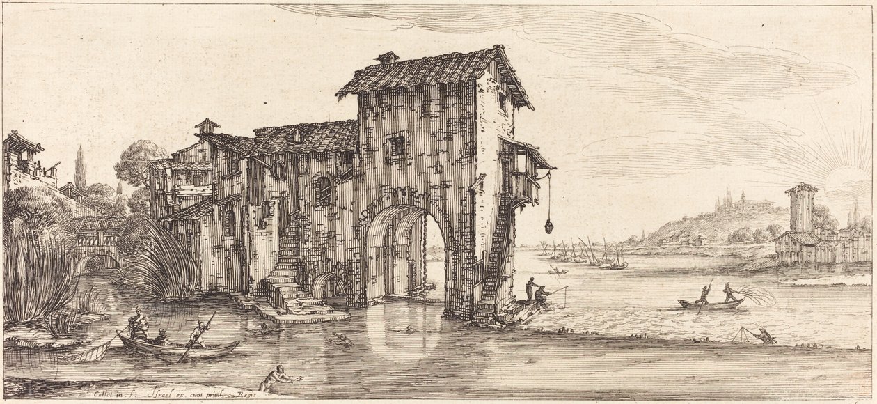 O moinho de água de Jacques Callot