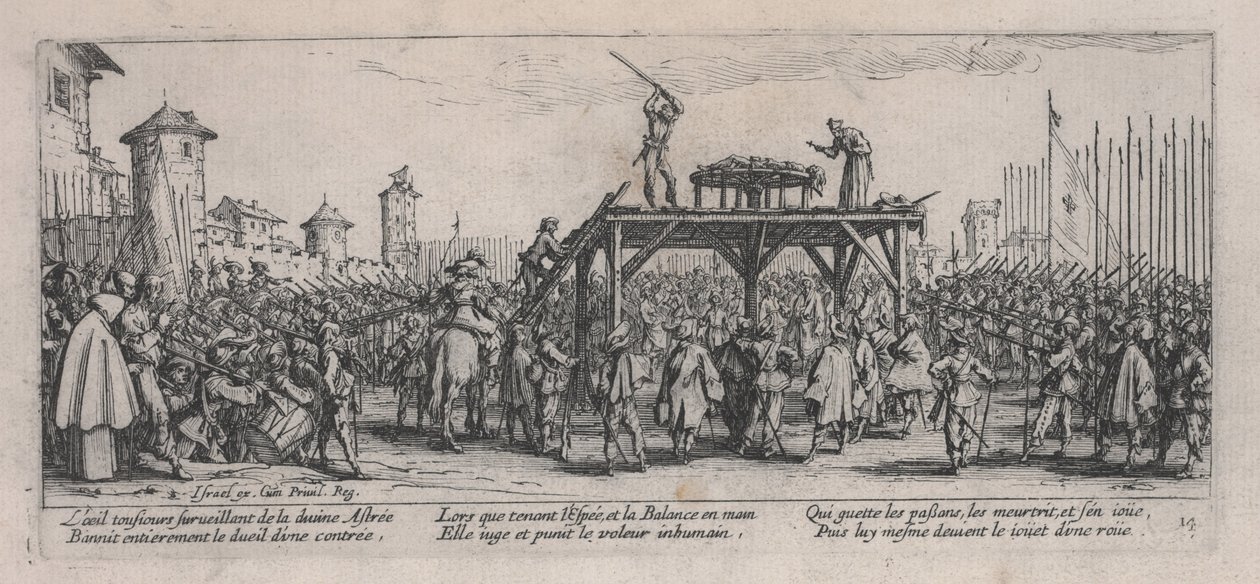 The Wheel (La Roue), de &39;The Miseries of War&39; de Jacques Callot