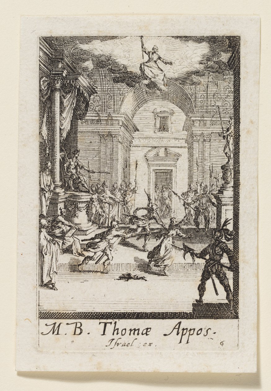 Tomé, o Apóstolo (Thomas Appos.) de Jacques Callot