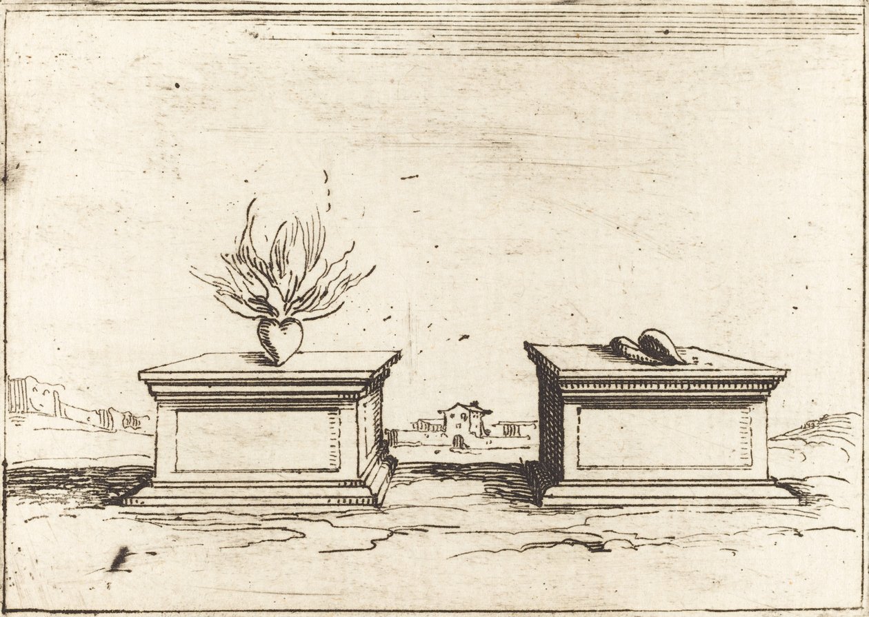 Dois corações de Jacques Callot