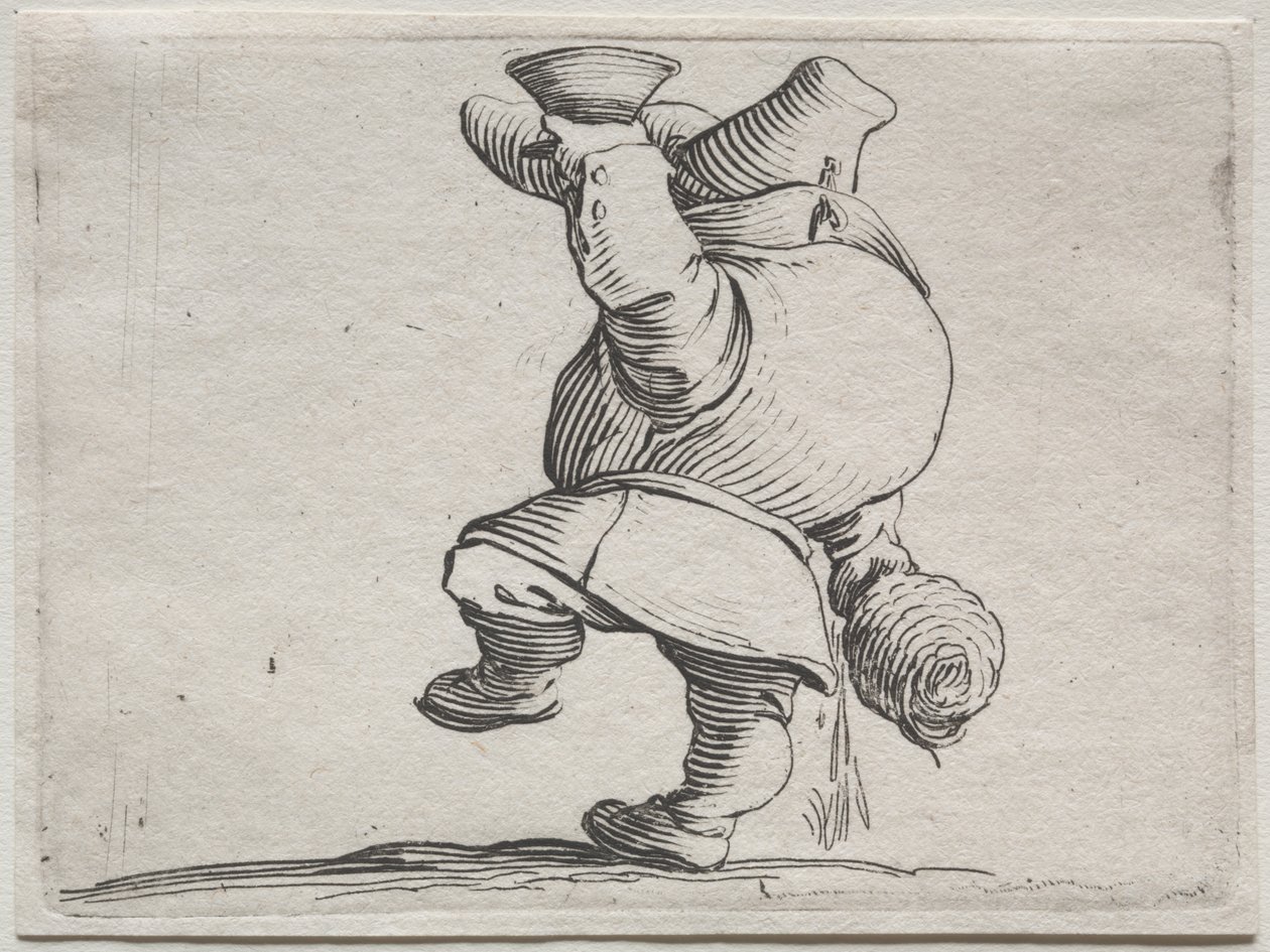 Várias figuras corcundas de Iacopo Callot (Bebedor visto por trás) de Jacques Callot