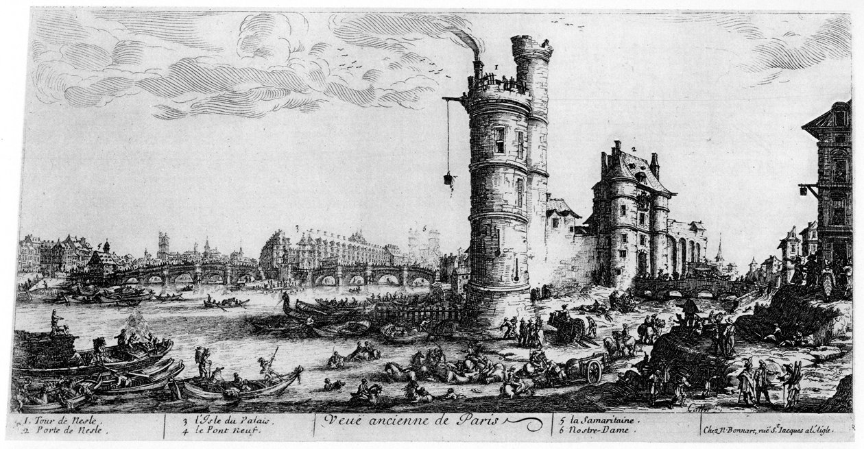 Vista antiga de Paris, c1615-1635 1924 de Jacques Callot