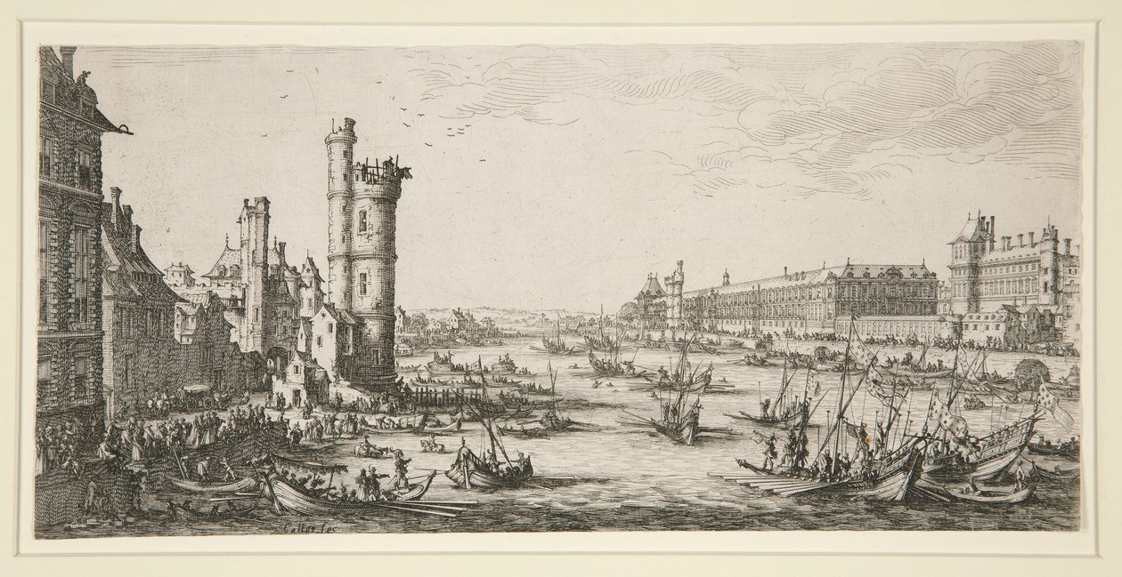 Vista do Louvre de Jacques Callot