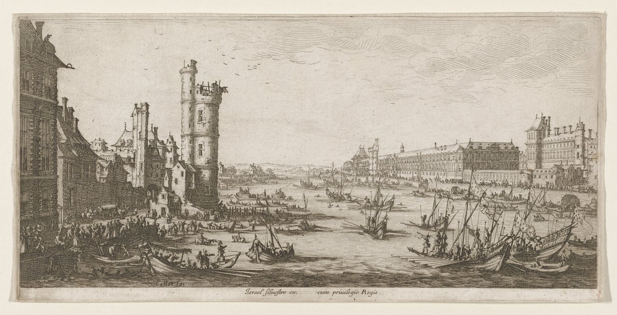 Vista do Louvre de Jacques Callot