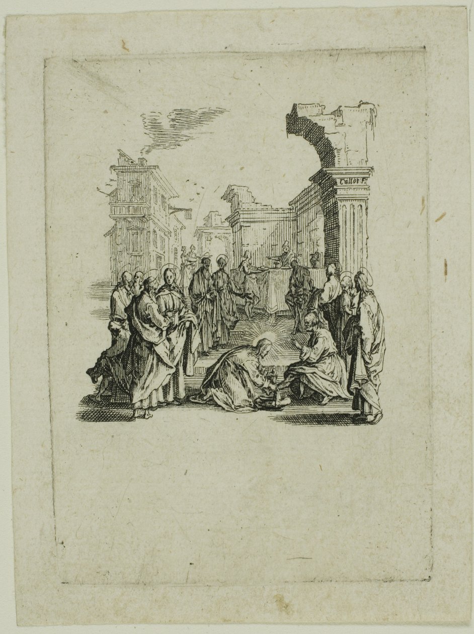 Lavar os pés, de A Pequena Paixão de Jacques Callot